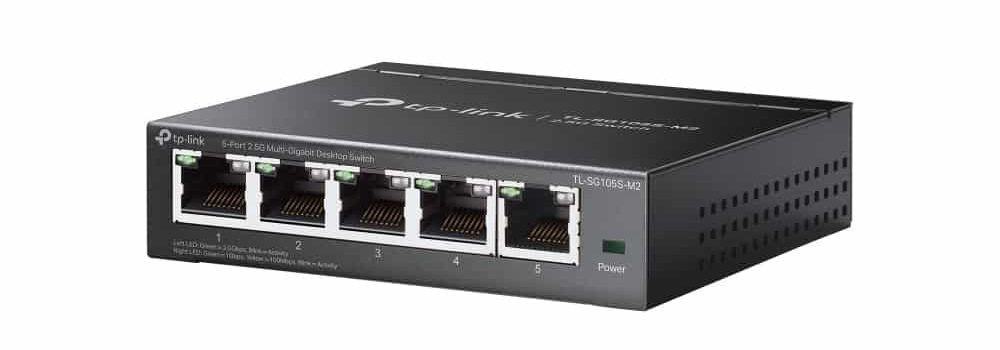 TL-SG105S-M2 là switch Multi-Gigabit 5 cổng với tốc độ 2.5G trên mỗi cổng