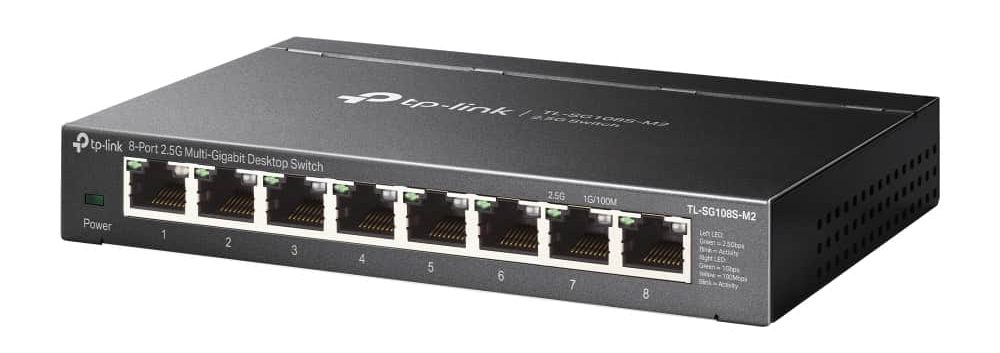 TL-SG108S-M2 là switch Multi-Gigabit 8 cổng với tốc độ 2.5G trên mỗi cổng. Thiết bị lý tưởng cho việc nâng cấp mạng tốc độ cao