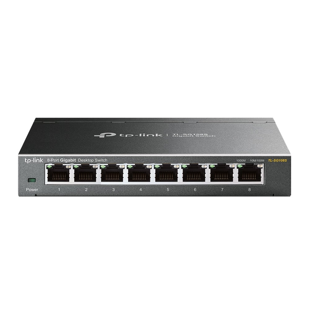 Switch TP-Link TL-SG108S – Bộ Chuyển Mạch 8 Cổng Gigabit, Switch Unmanaged, Cắm Là Chạy