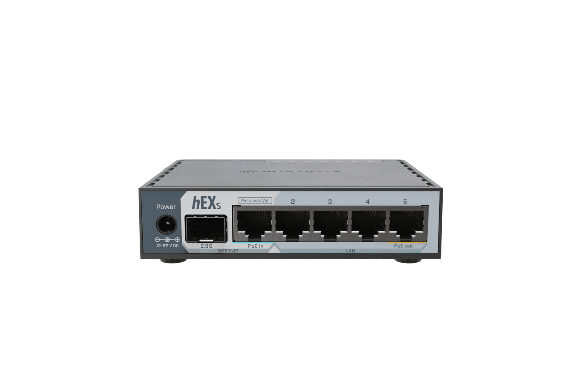 Router MikroTik hEX S E60iUGS – Bộ Định Tuyến Cân Bằng Tải, 1 Cổng SFP 2.5G, 5 Cổng WAN/LAN Gigabit, Bản Nâng Cấp Của RB760iGS