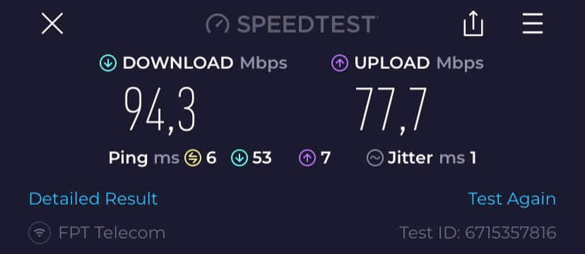 2.4Ghz khoảng cách 2m không vật cản