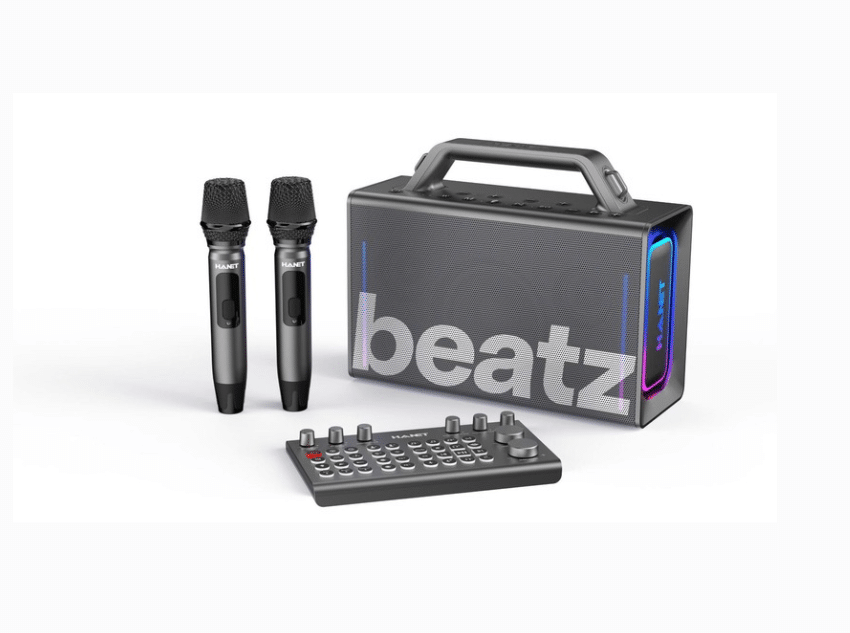 Bộ Loa Karaoke Bluetooth Hanet Beatz – Tích Hợp Mixer, Micro Không Dây Cao Cấp