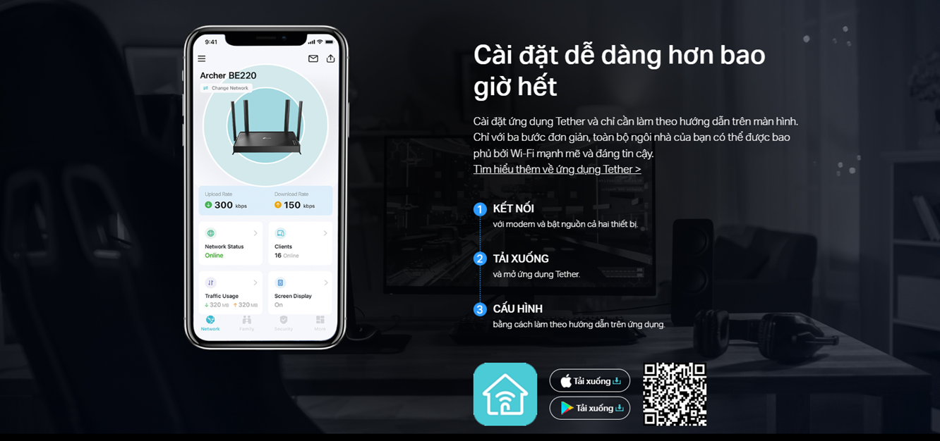 Quản lý WiFi dễ dàng bằng ứng dụng Tether