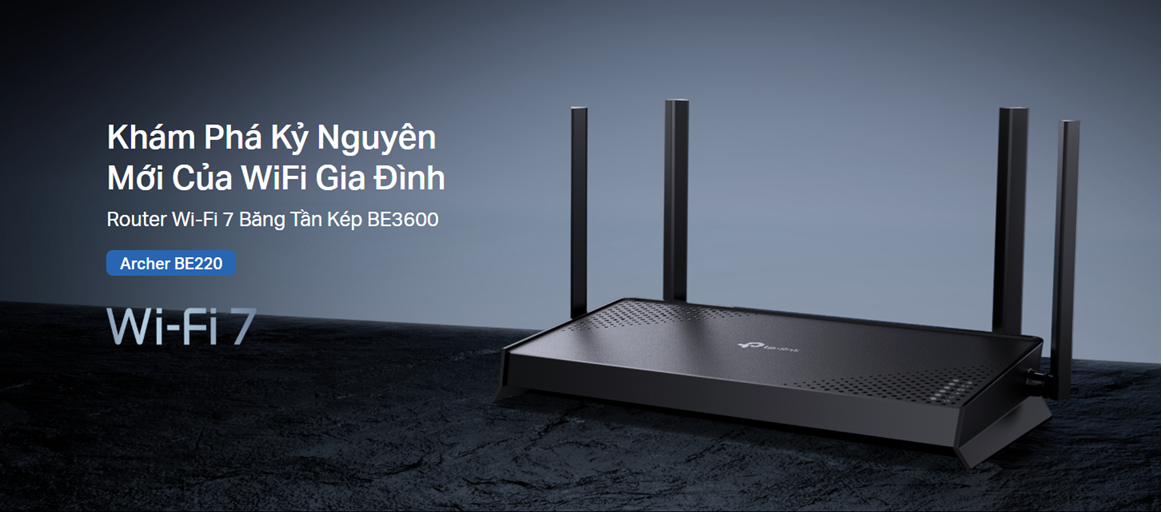 TP-Link Archer BE220 WiFi 7 BE3600 công nghệ mới