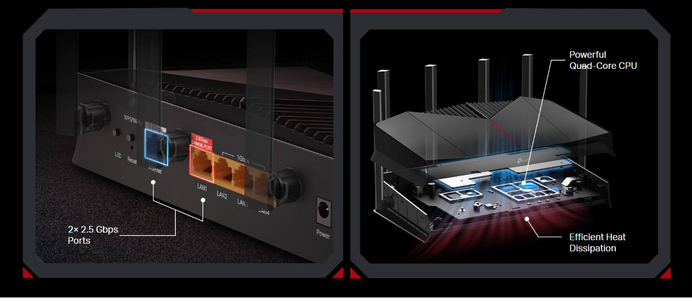 Hai cổng LAN 2.5Gbps và CPU lõi tứ