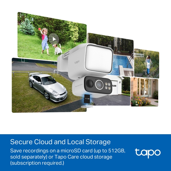Camera Tapo C615F KIT 2K - Camera WiFi Xoay 360, Tích Hợp Đèn Pha Dùng Pin Năng Lượng Mặt Trời, Có Màu Ban Đêm