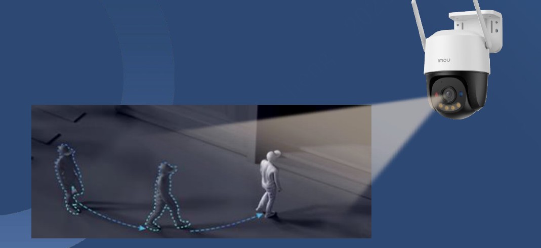 Tự động nhận diện và bám sát chuyển động.