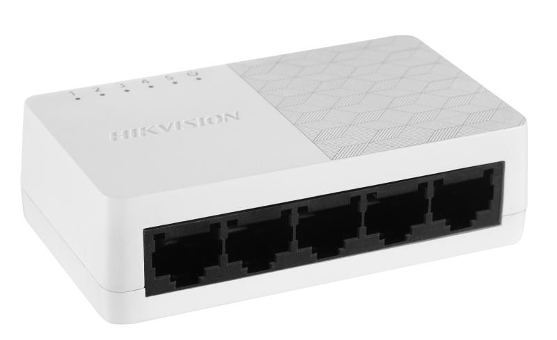 Thiết kế nhỏ gọn switch Hikvision DS-3E0105D-O vỏ nhựa ABS
