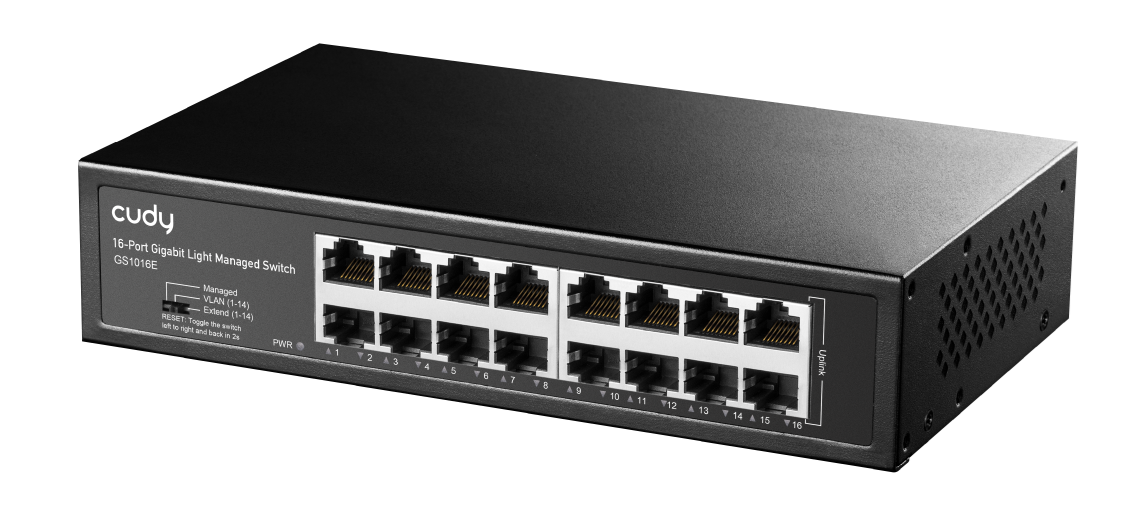 Switch Cudy GS1016E với 16 cổng Gigabit – Kết nối mạng tốc độ cao, ổn định