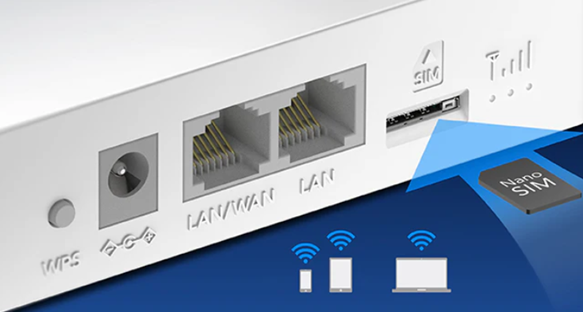 Bộ phát WiFi dùng SIM 4G LT300 hỗ trợ Nano SIM