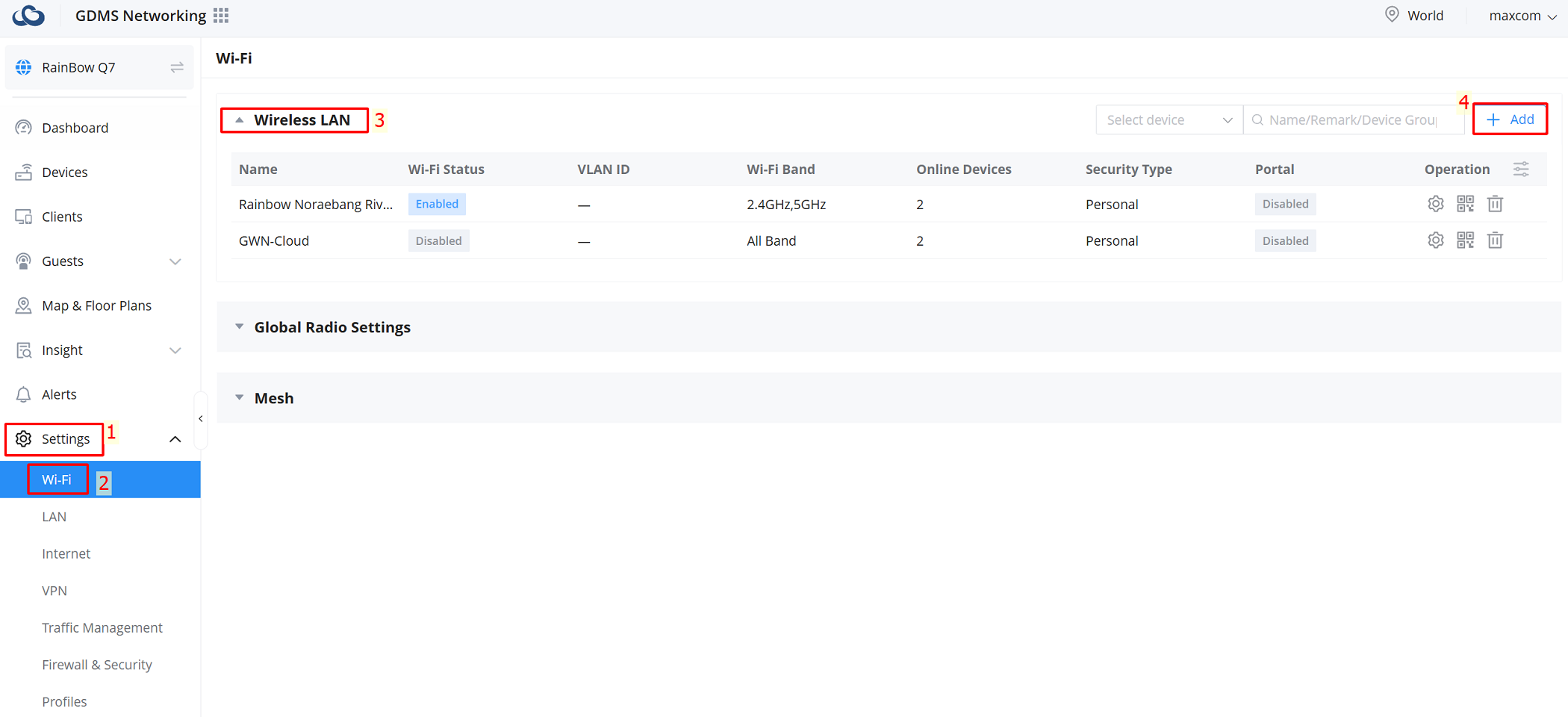 Tạo SSID Isolation