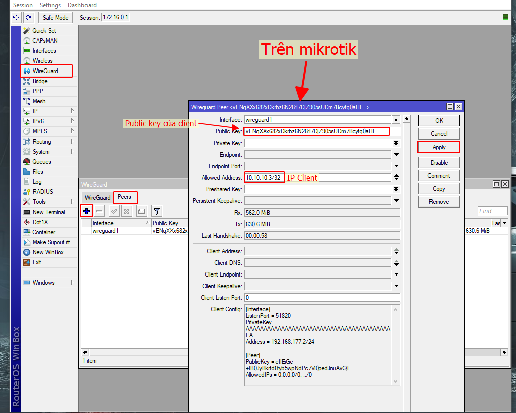Peer với máy tính VPN