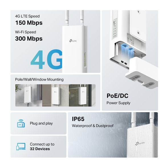 Bộ Phát WiFi 4G TPLINK TL-MR100