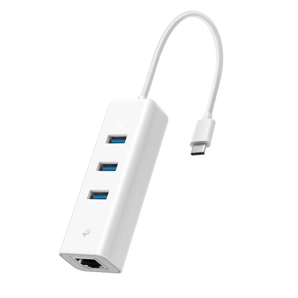 Hub Chuyển Đổi TP-Link UE330C – Chuyển Đổi USB Type-C ra 3 cổng USB-A 3.0, Mạng Gigabit Ethernet