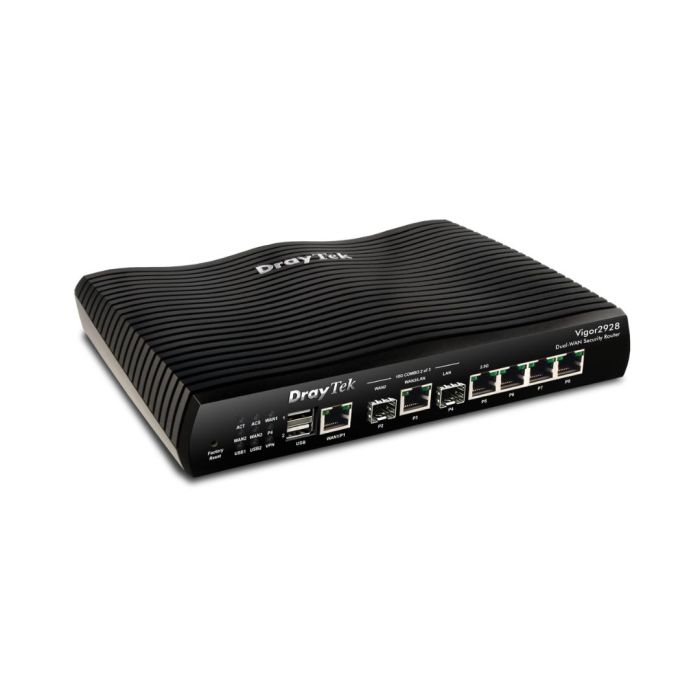 Router DrayTek Vigor 2928 – Bộ Định Tuyến Cân Bằng Tải, Hỗ Trợ Cổng Mạng 10Gbps
