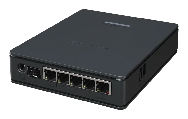 Router MikroTik E62iUGS-2axD5axT – Router WiFi Mikrotik hAP ax S, WiFi 6, Tích Hợp Cổng 2.5Gbps